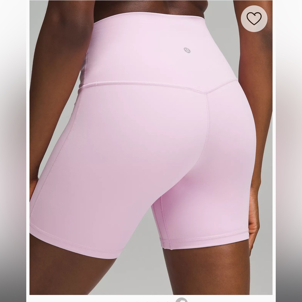 Lululemon Light Pink Align Shorts 8in - Picture 2 of 6
